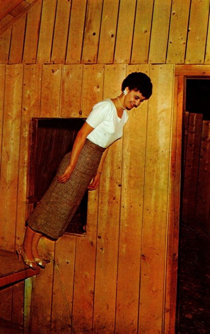Mystery Spot - Vintage Postcard (newer photo)